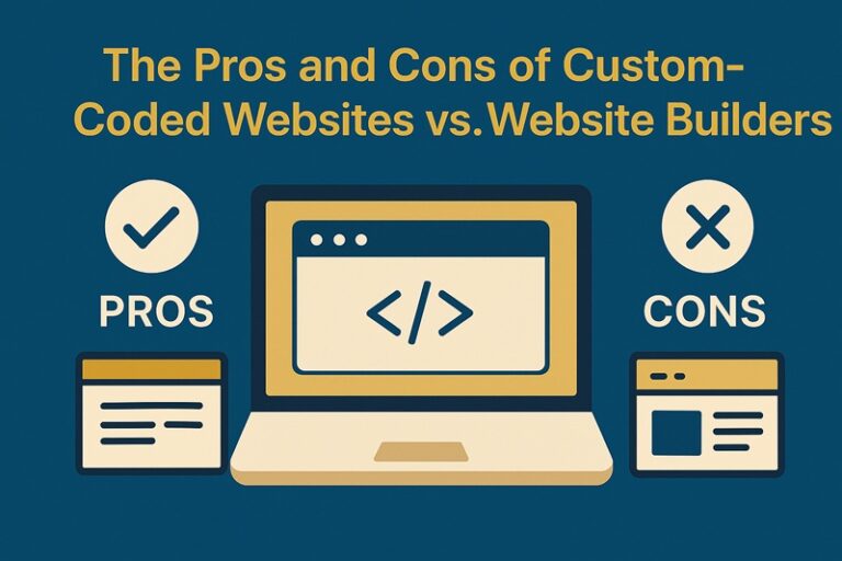 Pros and Cons of Custom-Coded Websites vs. Website Builders