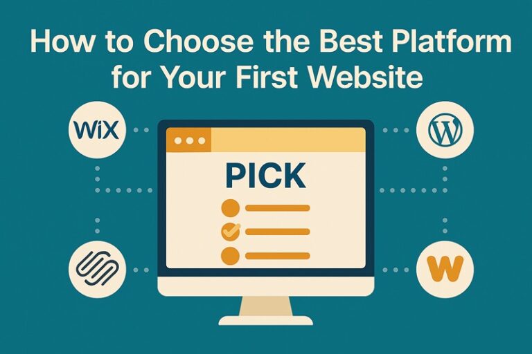 How to choose the best platform for your first website